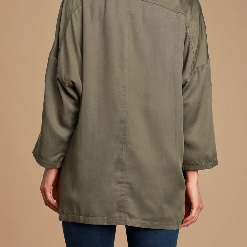 Lulus Olive Green Jacket - Picture 4 of 5